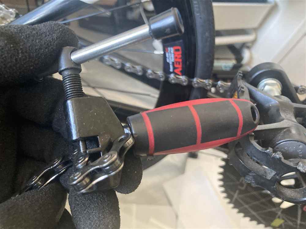 チェーン長の作業