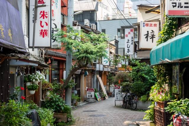 門前仲町古い町並み